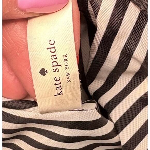 Kate Spade Southport Avenue Lydia Black Leather Large Satchel Shoulder Bag Purse - Picture 11 of 14